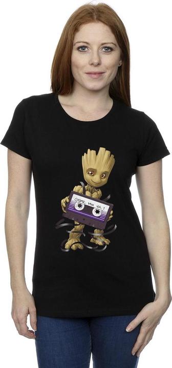 Image du produit - T-shirt GUARDIANS OF THE GALAXY GROOT COSMIC TAPE - Femme (XL)