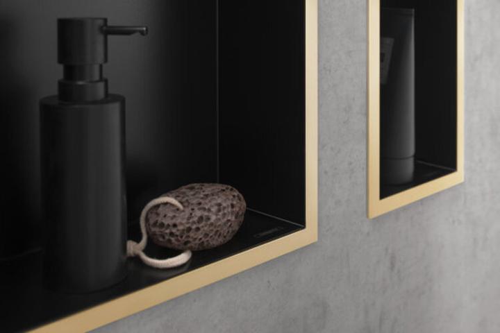 Actual product image hansgrohe HG wall niche XtraStoris Individual ma-sw 300x300x100mm design frame pol. go