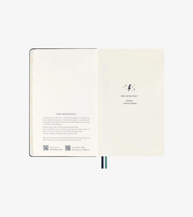 Image du produit Moleskine Harry Potter Patronum (130 x 210 mm, À rayures, Couverture rigide)