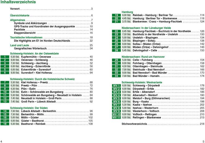 Nutritional values and ingredients Fernwanderweg E1 - Deutschland Nord (German, Martin Marktl, 2022)