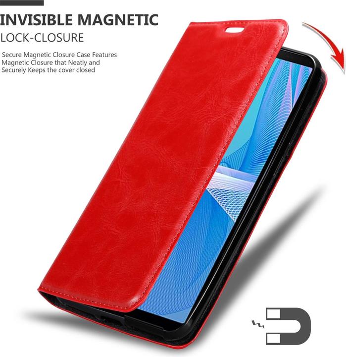 Actual product image Cadorabo Book Invis. Magnet sleeve (Sony Xperia 10 III)