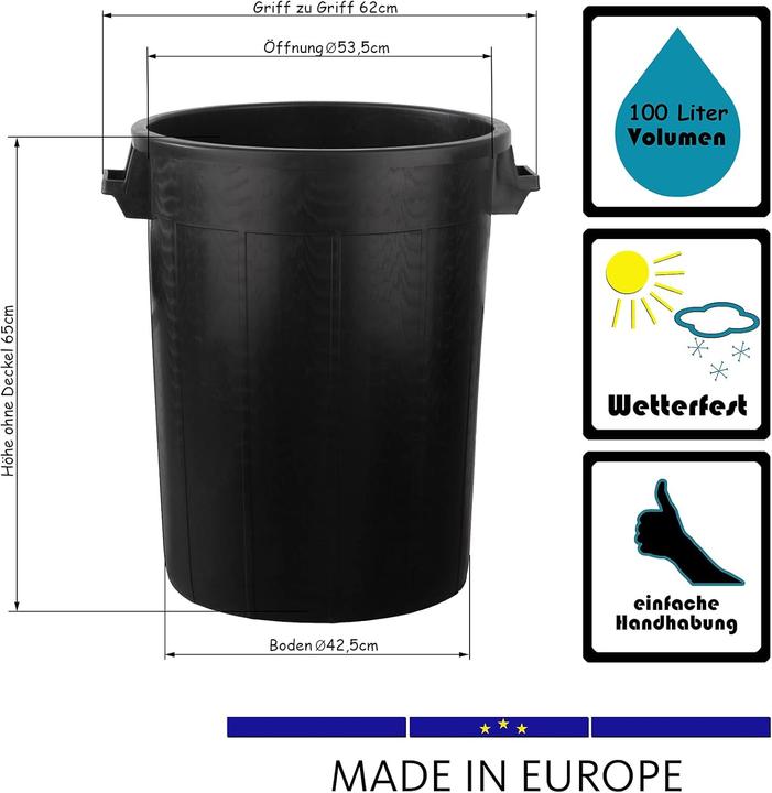 Actual product image BigDean Universal bin (100 l)