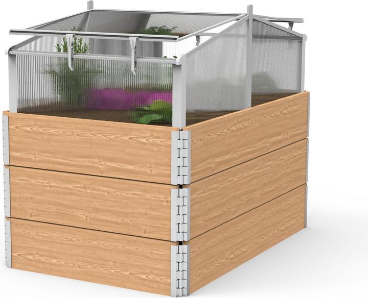 Actual product image Juwel Thermo cold frame EASY FIX 120/80 (for pallet frame raised beds 120x80 cm, rustproof aluminium
