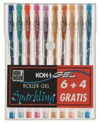 Produktbild Koh-i-Noor NAGP10S Gelschreiber mit Kappe Blau, Grün, Grau, Orange, Pink, Rot 1 (Rot, Pink, Grün, Grau, Orange, Blau, 10 x)