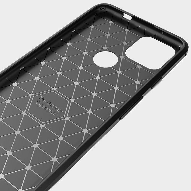 Productafbeelding MU Style Koolstofvezel TPU Softcase-serie (Google Pixel 5a)
