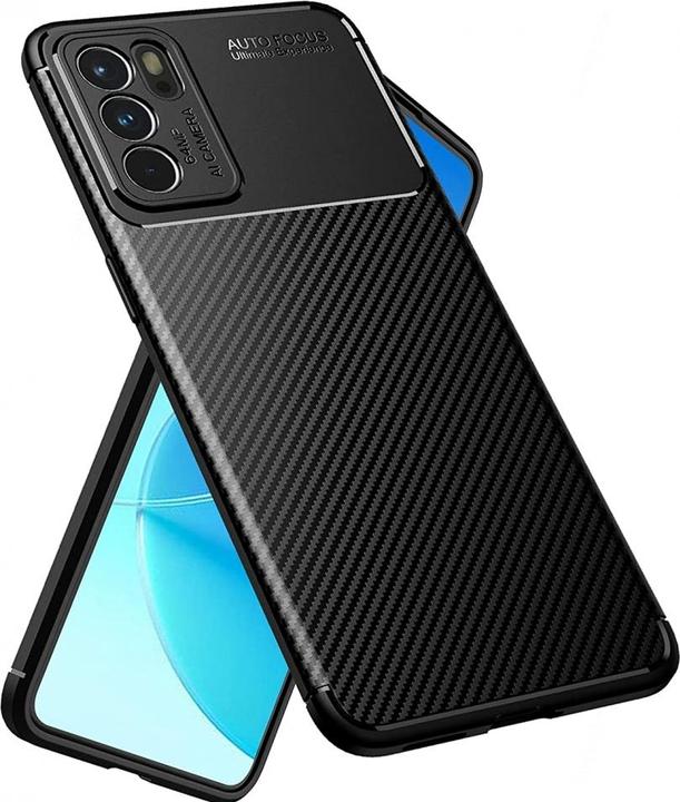 Produktbild Screenguard Oppo Reno6 5G Hülle Carbon Design TPU Case (Oppo Reno 6 5G)