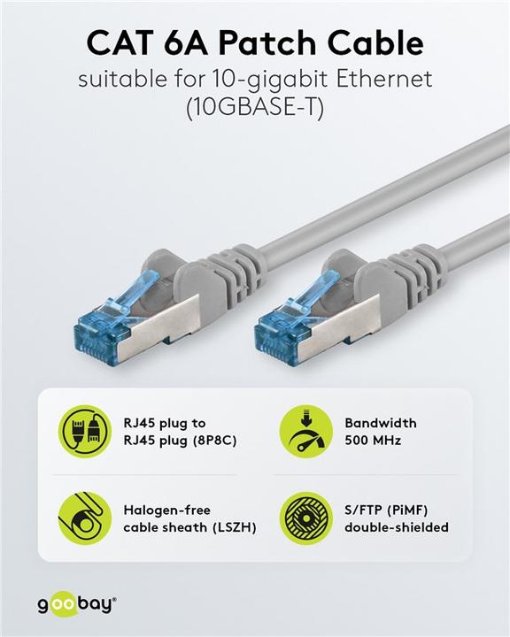 Productafbeelding Goobay Netwerkkabel (S/FTP, CAT6a, 10 m)