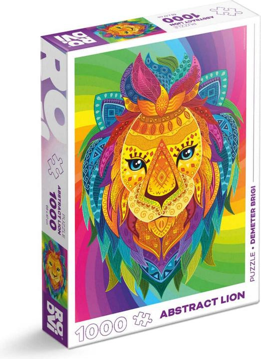 Actual product image D-Toys Puzzle 1000 pieces - Demeter Brigi - Abstract Lion (1000 pieces)