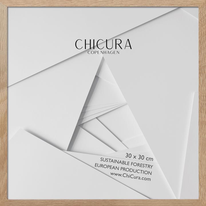 ChiCura Wooden Frame - 30x30cm - Oak - Glass (30 x 30 cm)