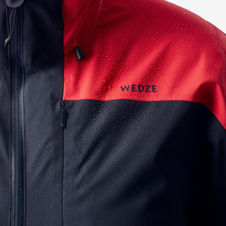 Produktbild Wedze Skijacke Herren warm und wasserdicht - 500 marineblau/rot (XXL)