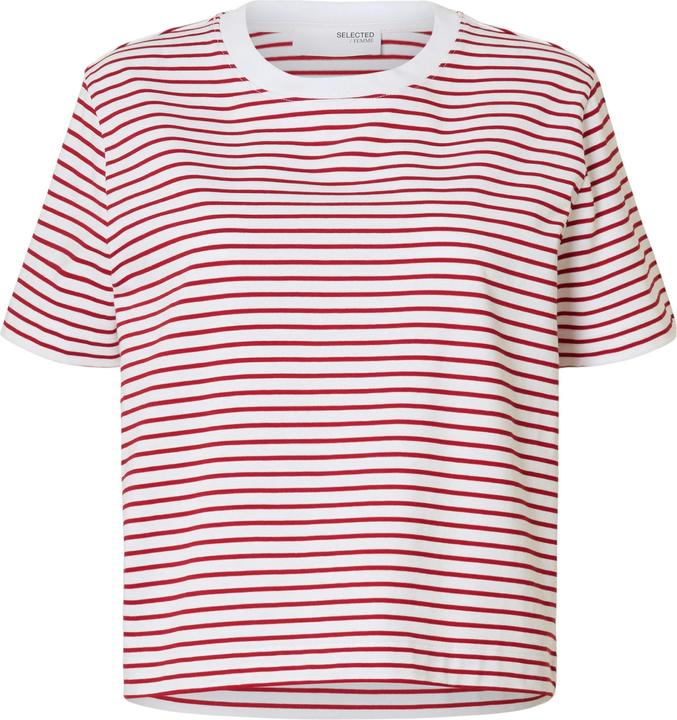 Selected Femme Slfessential Ss Striped Boxy Tee Noos