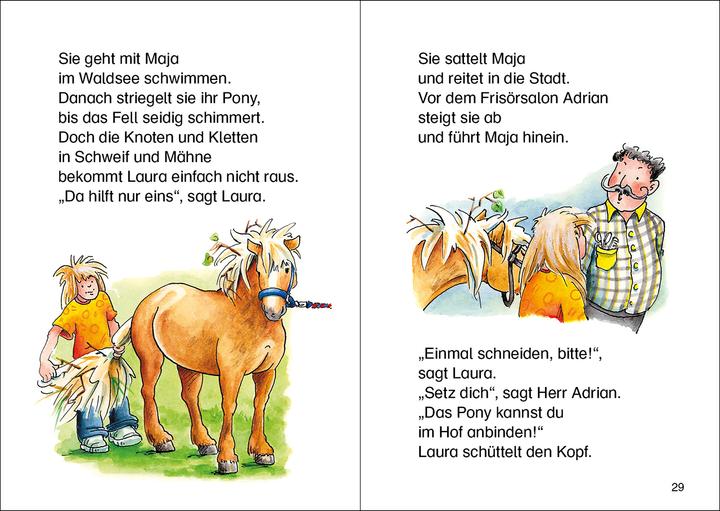 Produktbild Leselöwen - Das Original - 7-Minuten-Geschichten zum Lesenlernen - Im Galopp ins Ponyglück (Deutsch, Loewe Erstes Selberlesen, Loewe Erstlesebücher, 2023)