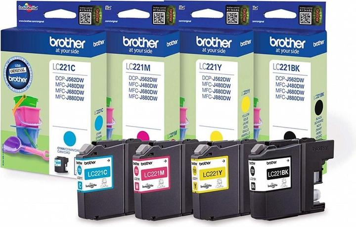 Produktbild Brother 4 INK CARTRS B/C/M/Y W/SEC TAG (M, BK, C, Y)