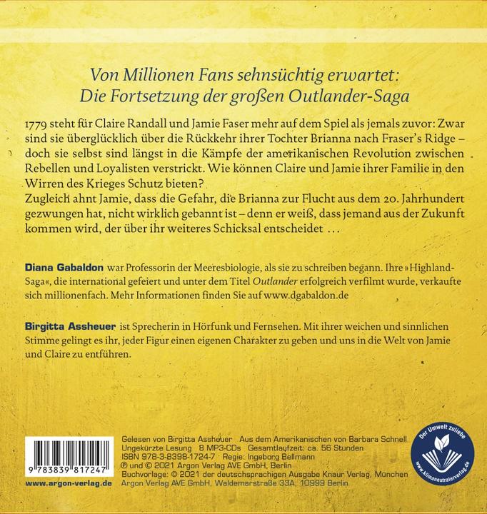 Produktbild Outlander – Das Schwärmen von tausend Bienen (Diana Gabaldon, Barbara Schnell, Birgitta Assheuer, Deutsch)