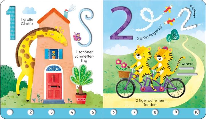 Productafbeelding Fingerspuren-Buch: 1, 2, 3 (Duits, Felicity Brooks, 2022)