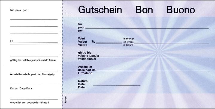 Produktbild Favorit Geschenk-Gutscheine (25 x)