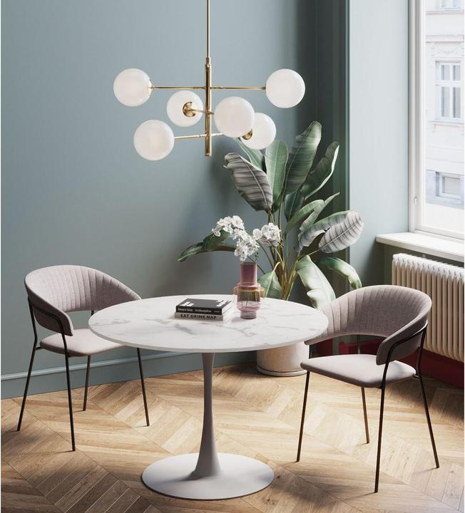 Image du produit Kare Design Table Schickeria Marbre Blanc Ø110cm (110 x 110 x 74 cm)