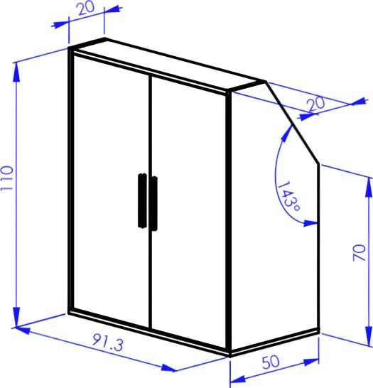Actual product image Vente-unique Adezio (91.5 x 50 x 110 cm)