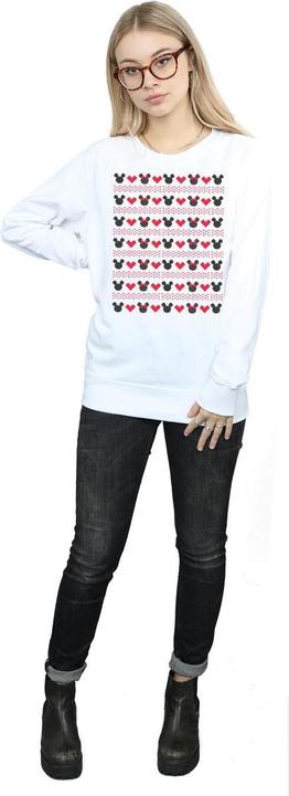 Immagine prodotto Disney Mickey And Minnie Christmas Hearts Felpa Donna (L)