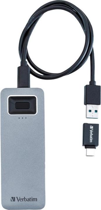 Image du produit Verbatim Fingerprint Secure SSD USB 3.2 Gen 1 USB-C 1TB (1000 Go)
