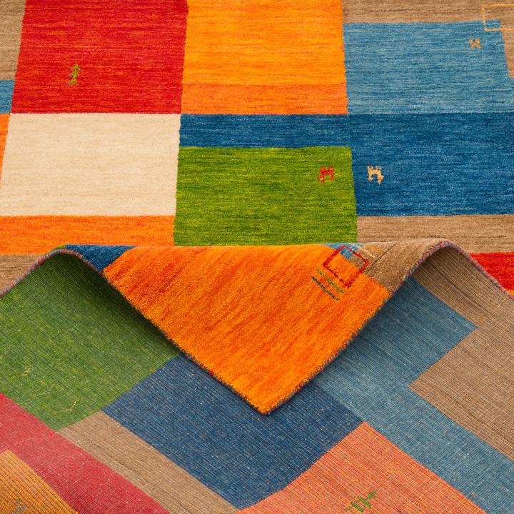 Produktbild Pergamon Natur Wolle Teppich Gabbeh Esta Läufer (70 x 140 cm)