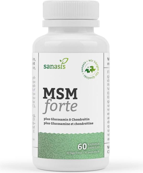 Actual product image Sanasis MSM Glucosamine & Chondroitin Capsule (60 Piece, Capsules, 84 g)