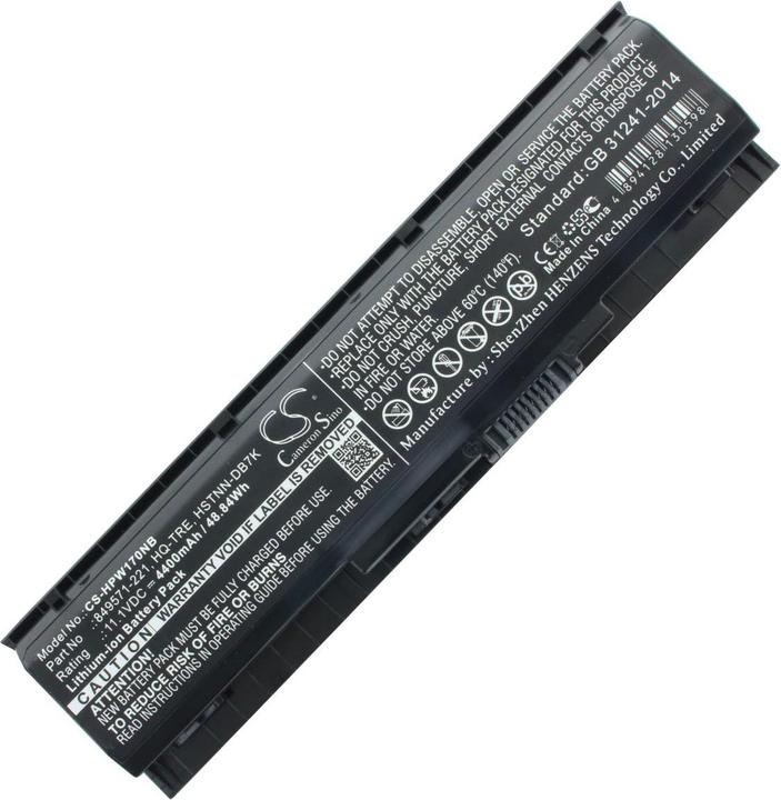 Actual product image HP Akku Omen 17, PA06, 849571-221, PA06062, HSTNN-DB7K (6 Cells, 4400 mAh)