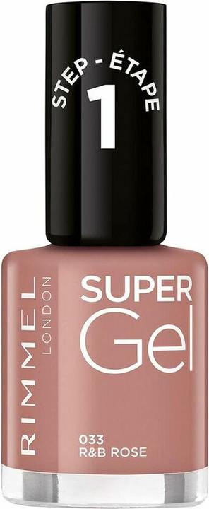 Immagine prodotto Rimmel London Smalto Super Gel RIMMEL n. 033 R&B Rose 12ml (Rosa B, R&amp, Smalto per unghie effetto gel)