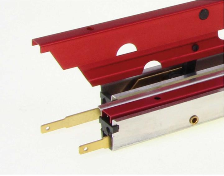 Produktbild Modellbau Lindinger Landeklappen 37cm/16mm Alu Rot eloxiert einfach verriegelnd