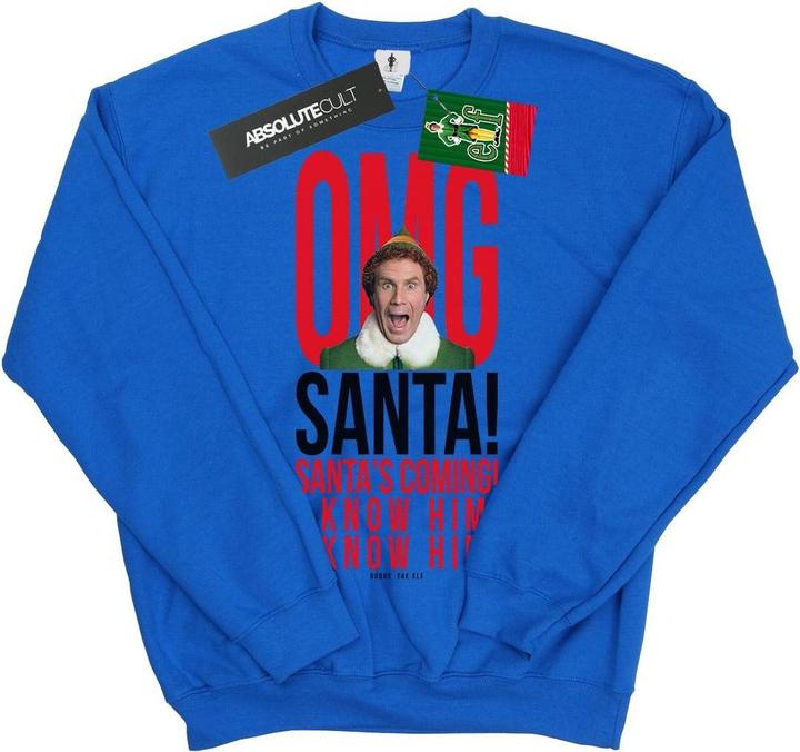 Immagine prodotto Elf OMG Santa I Know Him Felpa Ragazze (116)