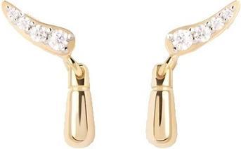 Pd Paola Pdpaola Kira Essentials Delicate Gold-Plated Earrings