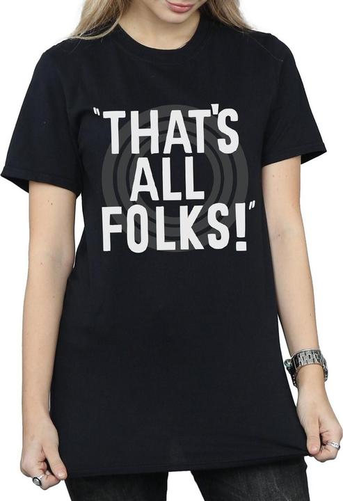 Produktbild Looney Tunes That's All Folks Text TShirt (M)
