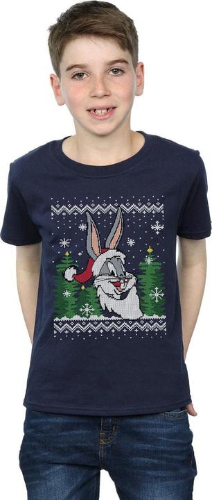Immagine prodotto Looney Tunes Bugs Bunny Christmas Fair Isle Maglietta Ragazzi (116)