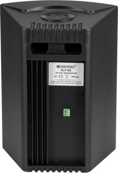 Immagine prodotto Omnitronic Set di altoparlanti attivi ALP-6A nero (Subwoofer attivo, 1x 45 W)