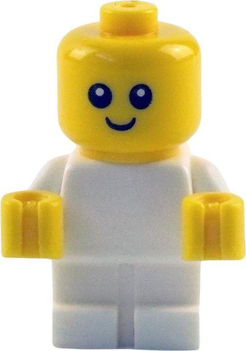 Image du produit LEGO Minifigure Bébé Corps blanc avec mains jaunes NOUVEAU! Quantité 1x