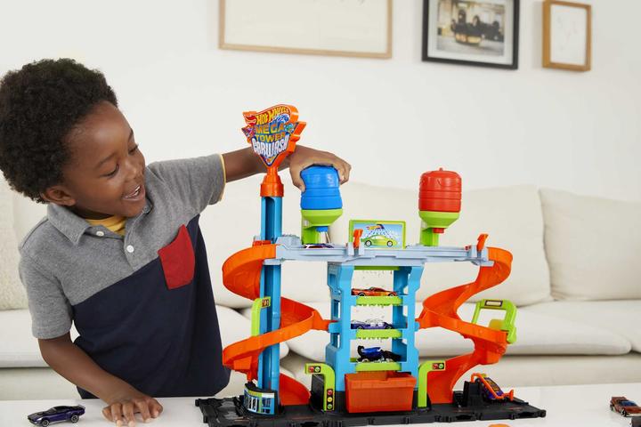 Image du produit Hot Wheels HW City Mega tour de lavage de voitures