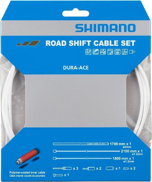 Actual product image Shimano Dura-Ace cable set polymer coated