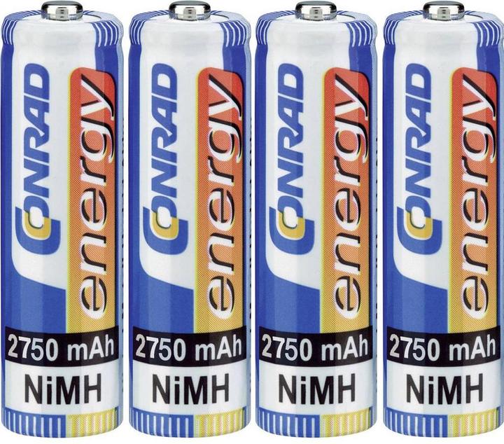 Conrad energy NiMH Mignon-Akkus 2750 mAh, 4er-Set (1.20 V, 2750 mAh)