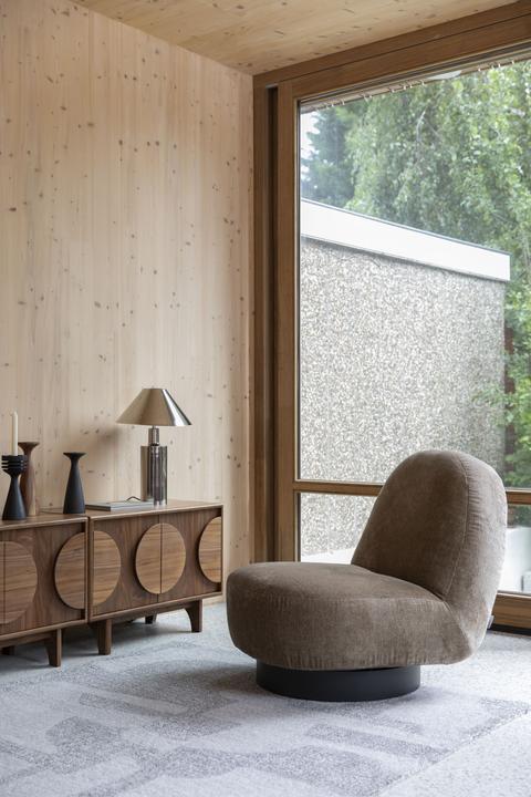 Actual product image Zuiver Sideboard Groove 2 Doors Walnut (82 x 40 x 58 cm)