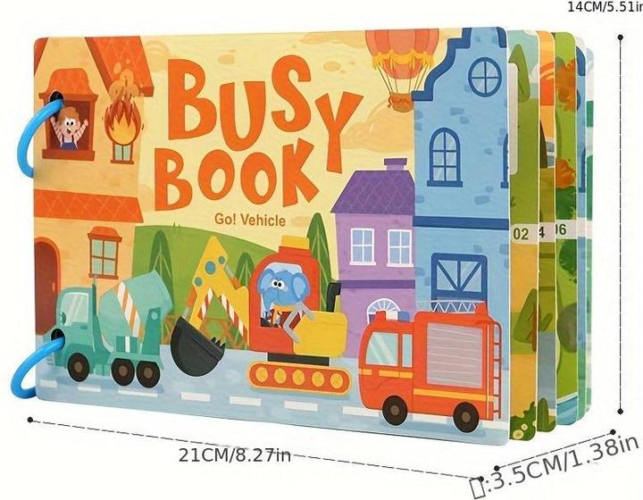 Produktbild Activity Board 1 Stück Stummes Lernspielzeug für Kinder im Alter von 3 bis 5 Jahren - lustiges Lernbuch mit