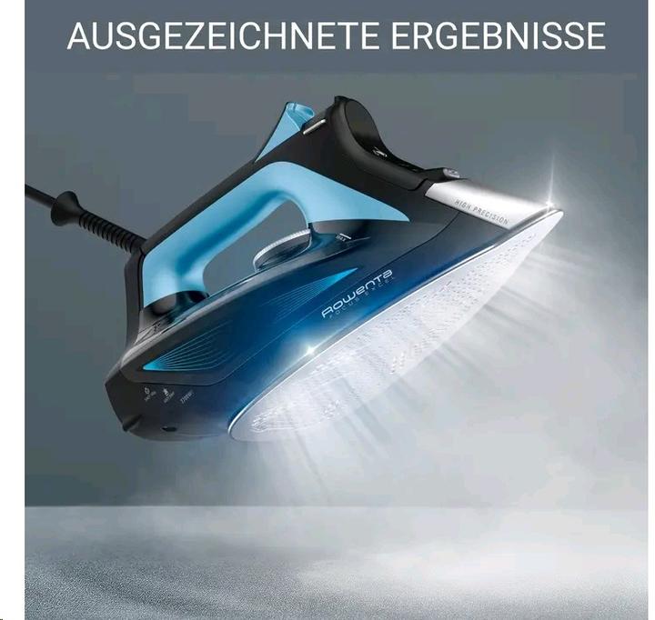 Actual product image Rowenta DW5310 Steam iron Microsteam 400 HD Laser 2700 W Black, Blue (2700 W, 180 g/min)