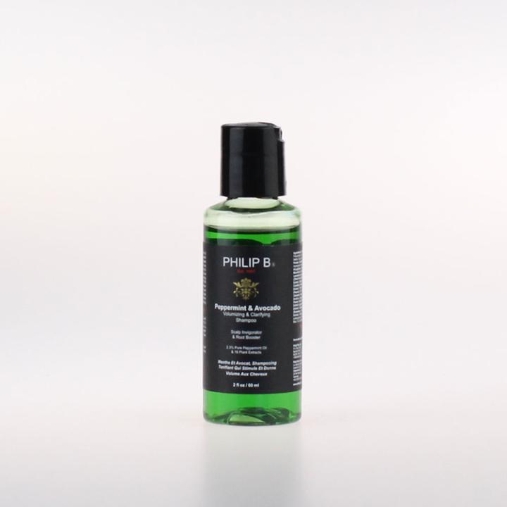 Image du produit Philip B. Shampooing Volumisant et Clarifiant à la Menthe Poivrée et à l'Avocat (60 ml, Shampoing liquide)