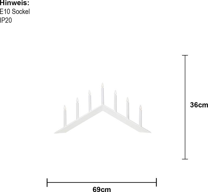 Produktbild Star Trading Kerzenleuchter Arrow (E10)
