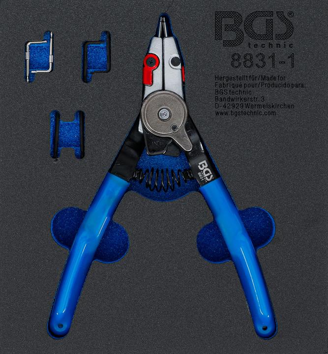 Produktbild BGS Sprengringzange für Aussen-/Innensprengringe auswechselbare Spitzen 180 mm (180 mm)