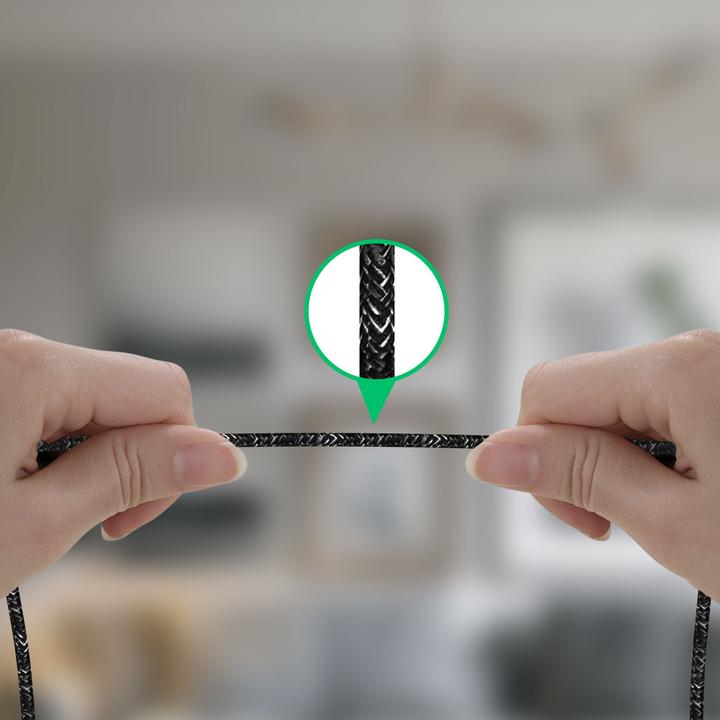 Produktbild 4smarts USB-Ladekabel USB-C -USB-A/C 1.5 m, monochrom, Textil (1.50 m, USB 2.0, 60 W)