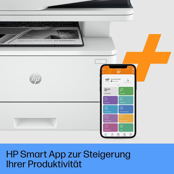 Actual product image HP LaserJet Pro MFP 4102dwe (Laser, Black and white)