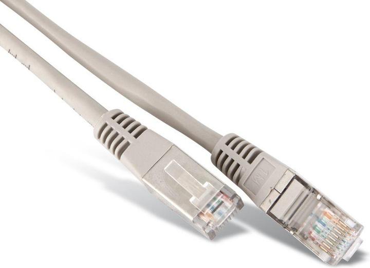 Actual product image Goobay CAT 5e, F/UTP cross patch cable, gray, 3 m (F/UTP, CAT5e, 3 m)