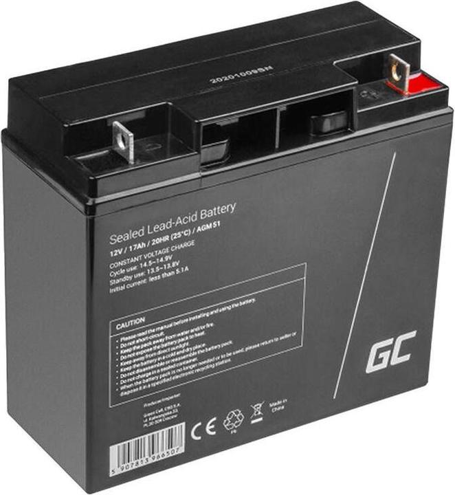 Produktbild GreenCell AGM Battery Lead Acid VRLA 12V 17Ah for motor boats and electric - Batterie - 17 (12 V, 17 Ah)