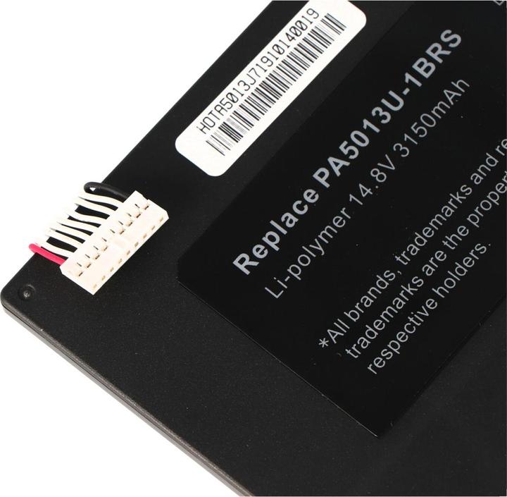 Actual product image Toshiba Battery Portege Z830 Ultrabook Battery, Z835, Z930, Z935, PA5013U, PA5013U-1BRS (4 Cells, 3000 mAh)
