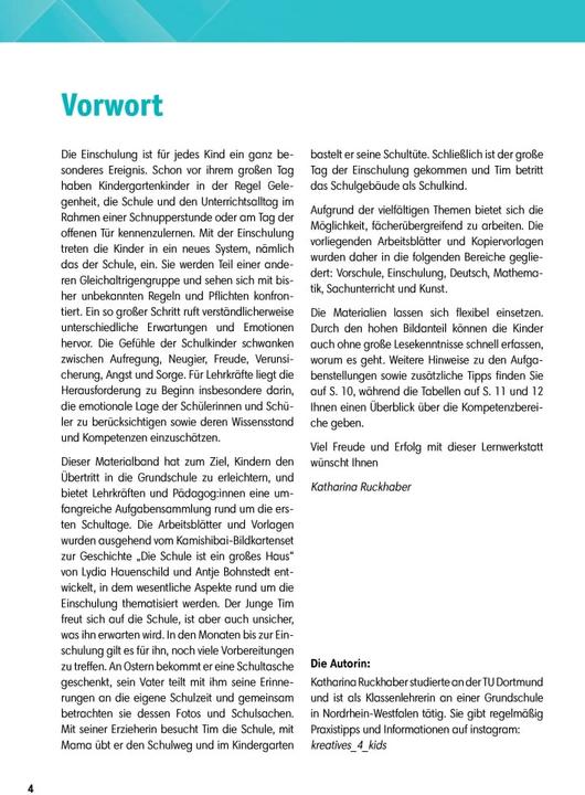 Actual product image Grundschule Anfangsunterricht. Unterrichtsmaterial zum Kamishibai-Bildkartenset: Die Schule ist (German, Katharina Ruckhaber, 2023)